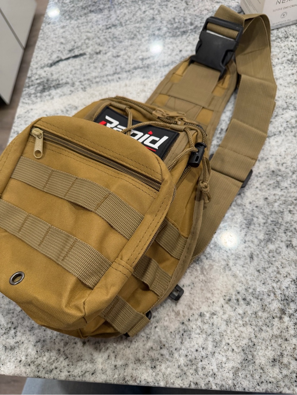 Tactical Crossbody Sling Bag - Tan